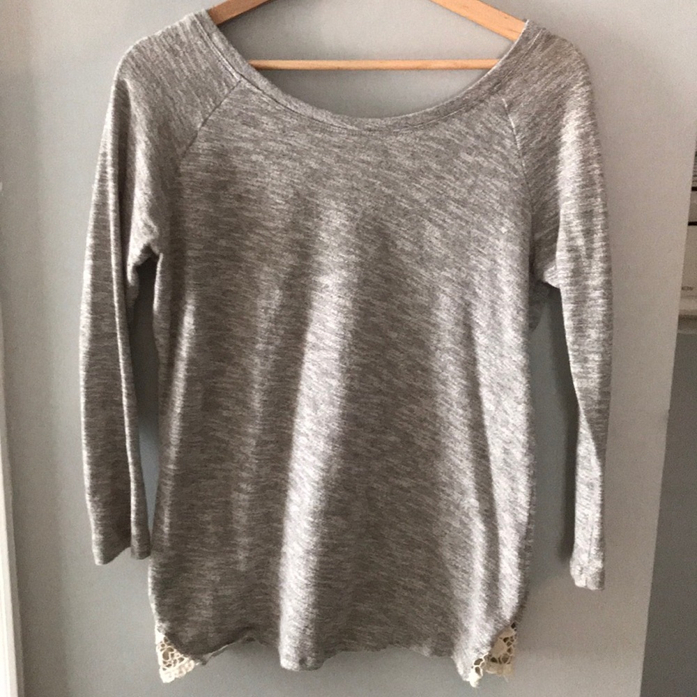 Low back sweater